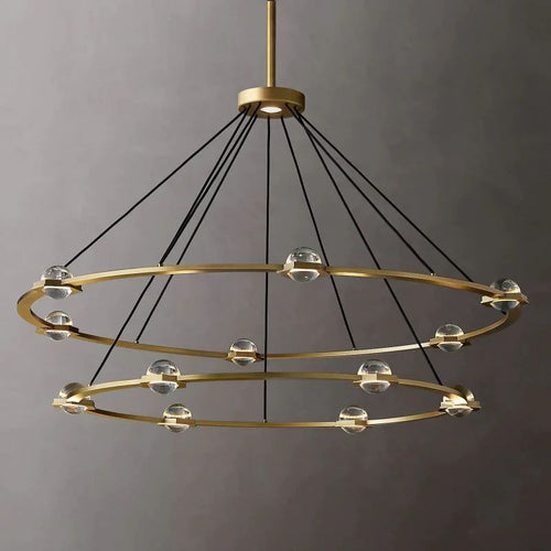 Eclatant Two-Tier Round Chandelier 60"