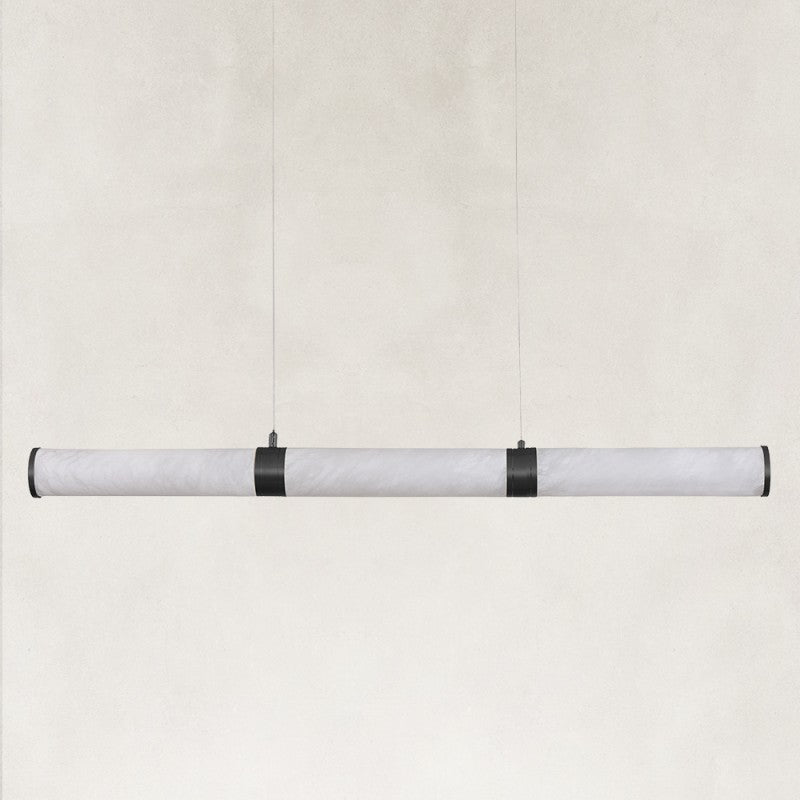 Sylva Alabaster Linear Chandelier 47"W