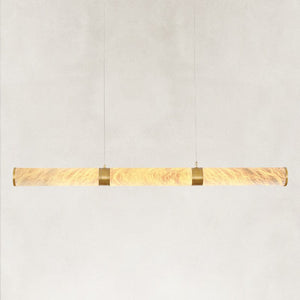 Sylva Alabaster Linear Chandelier 47"W