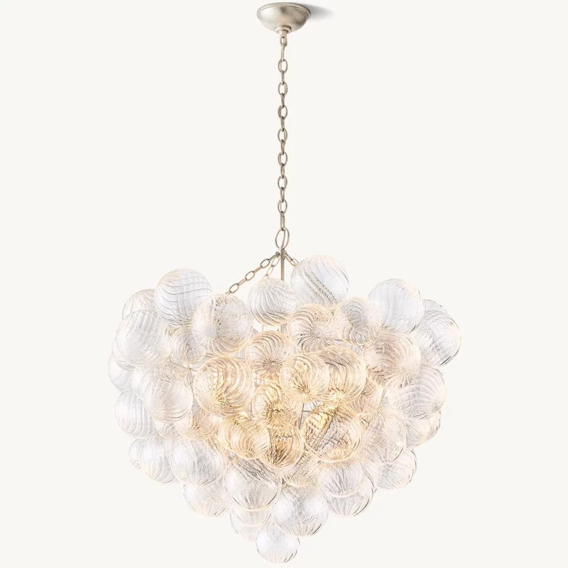 Talia Round Glass Ball Chandelier 38"