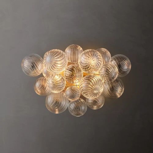 Talia Round Glass Ball Sconces 27"