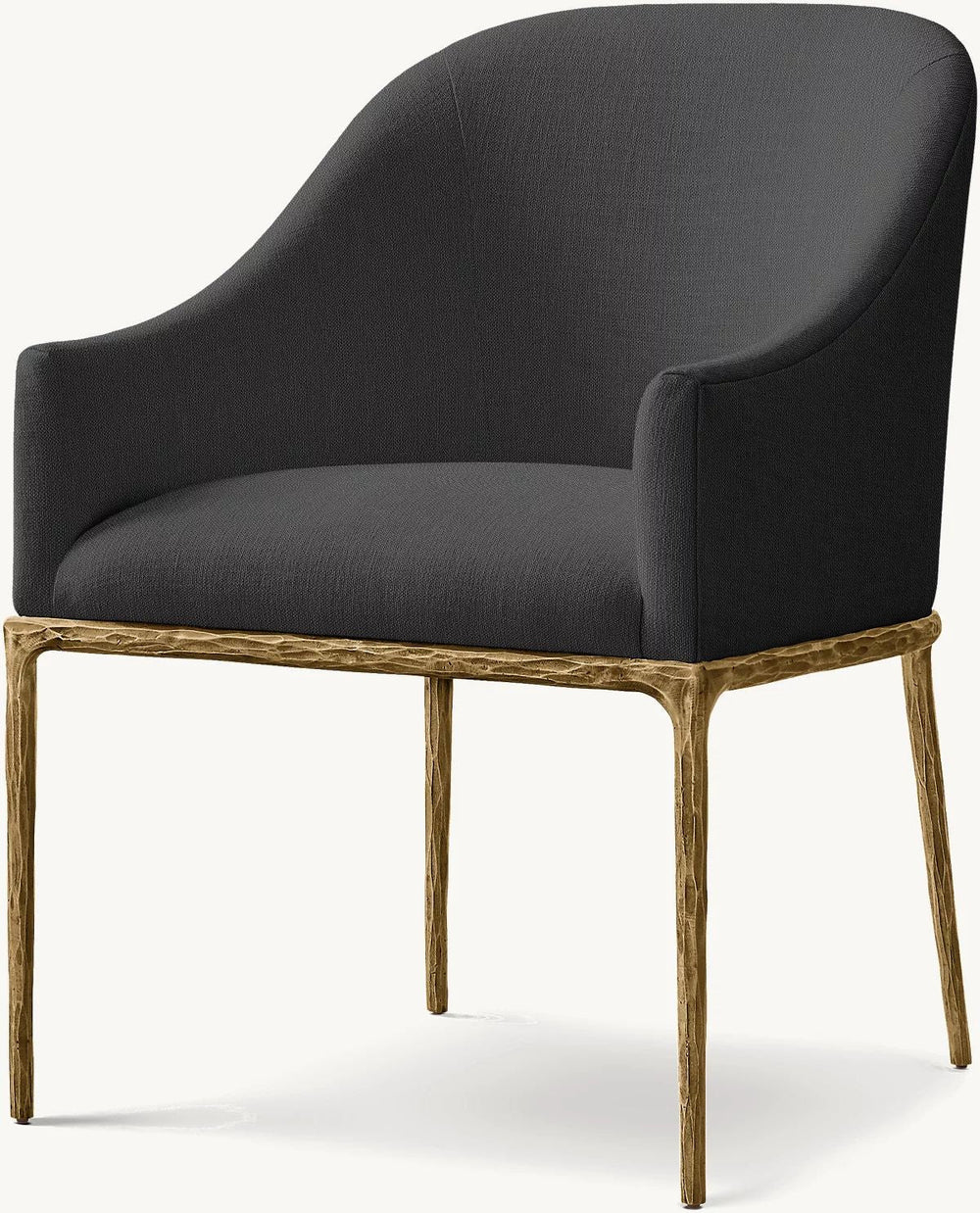 Thadeus Barrelback Slope Fabric Dining Armchair