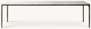 Thadeus Marble Rectangular Dining Table