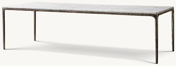Thadeus Marble Rectangular Dining Table