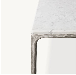 Thadeus Marble Rectangular Dining Table