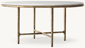 Thadeus Marble Round Dining Table