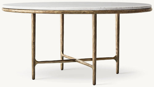 Thadeus Marble Round Dining Table