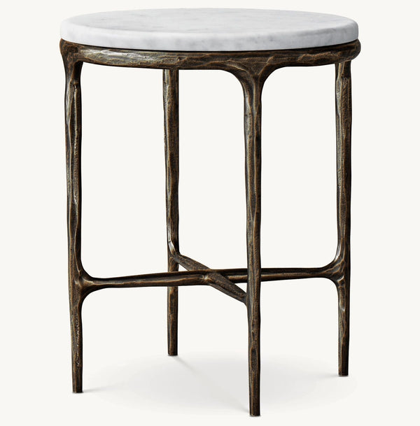 Thadeus Marble Round Side Table For living Room