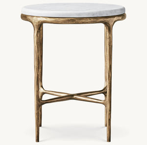 Thadeus Marble Round Side Table For living Room