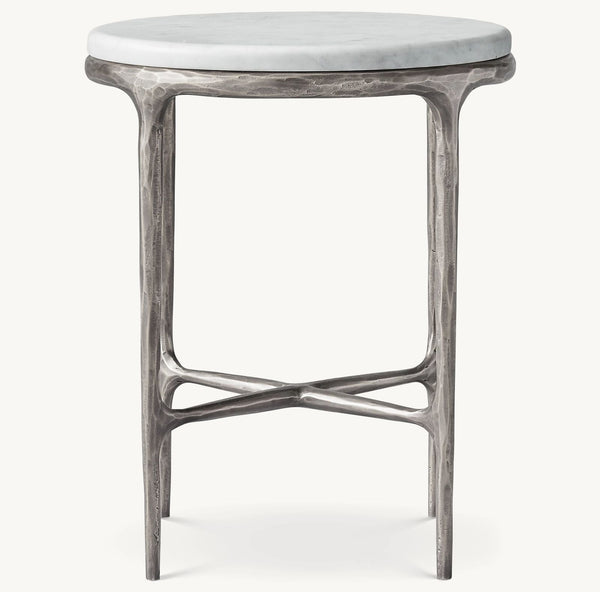 Thadeus Marble Round Side Table For living Room