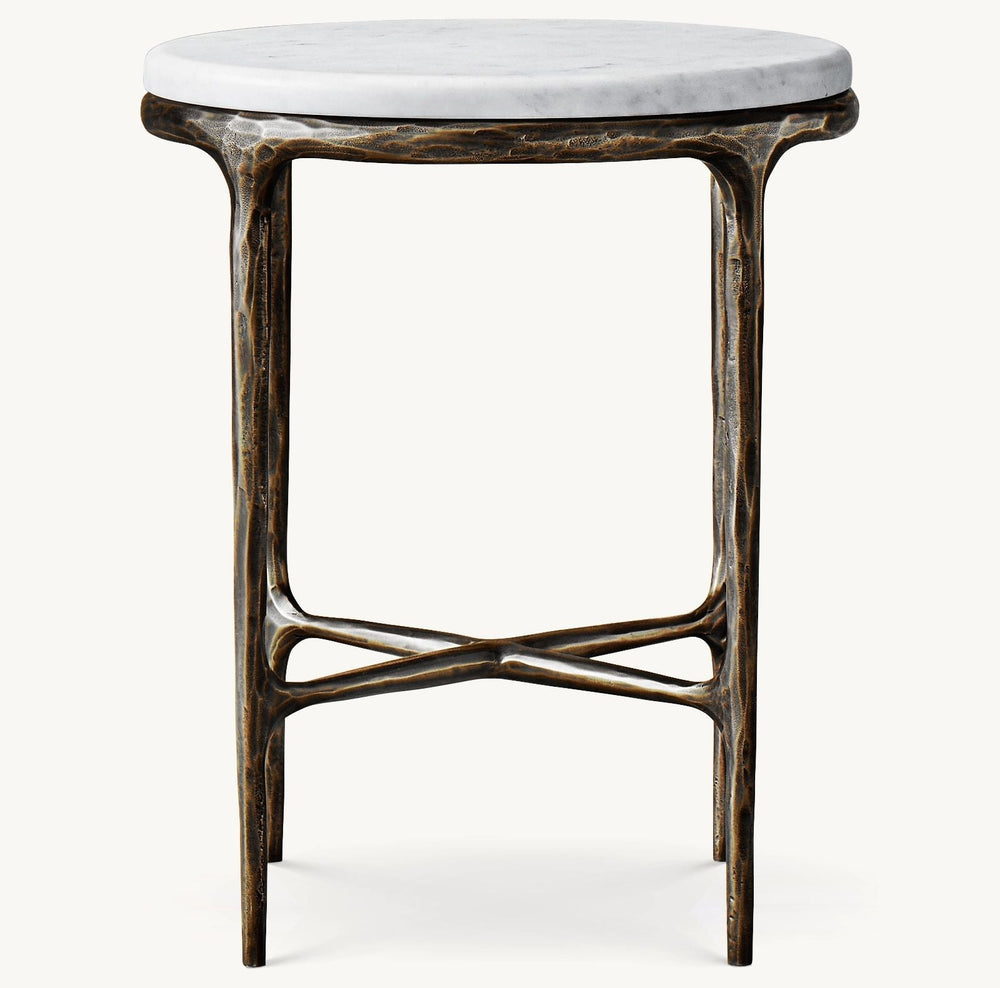 Thadeus Marble Round Side Table For living Room