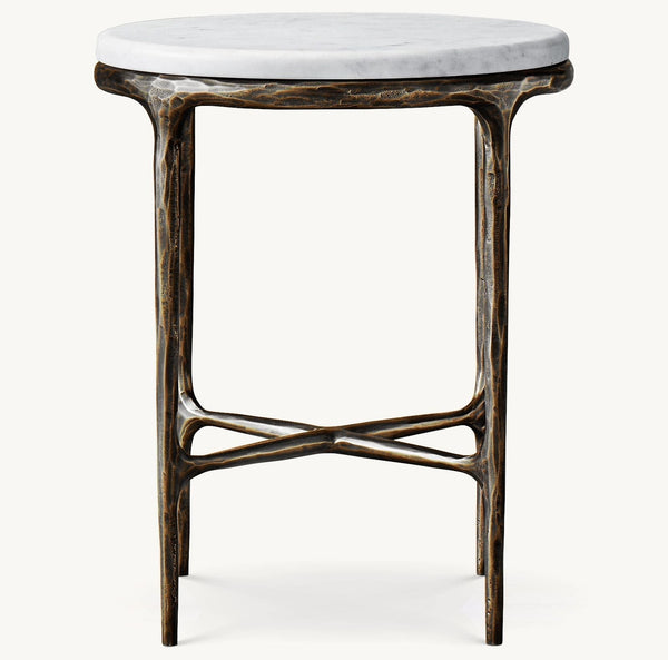 Thadeus Marble Round Side Table For living Room
