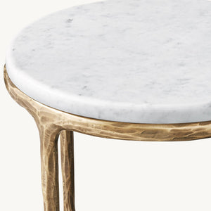 Thadeus Marble Round Side Table For living Room