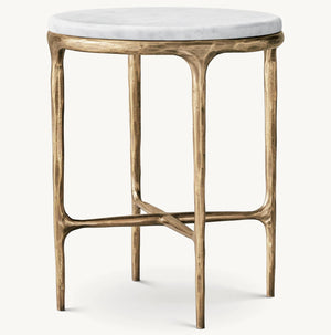 Thadeus Marble Round Side Table For living Room