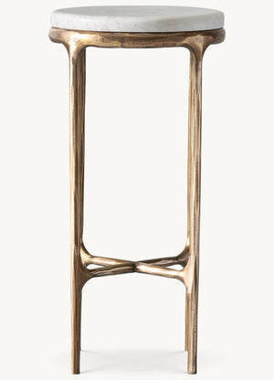 Thadeus Marble Round Side Table For living Room