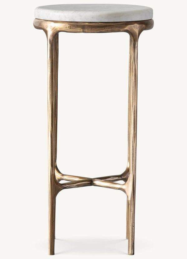 Thadeus Marble Round Side Table For living Room