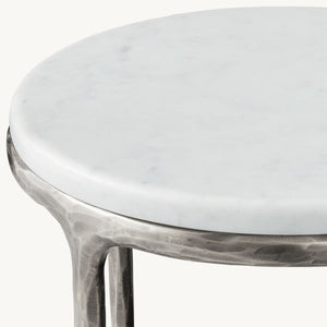 Thadeus Marble Round Side Table For living Room