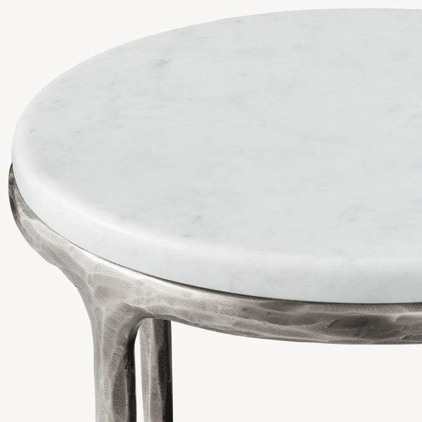 Thadeus Marble Round Side Table For living Room
