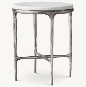 Thadeus Marble Round Side Table For living Room