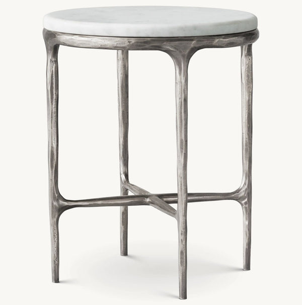 Thadeus Marble Round Side Table For living Room