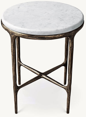 Thadeus Marble Round Side Table For living Room