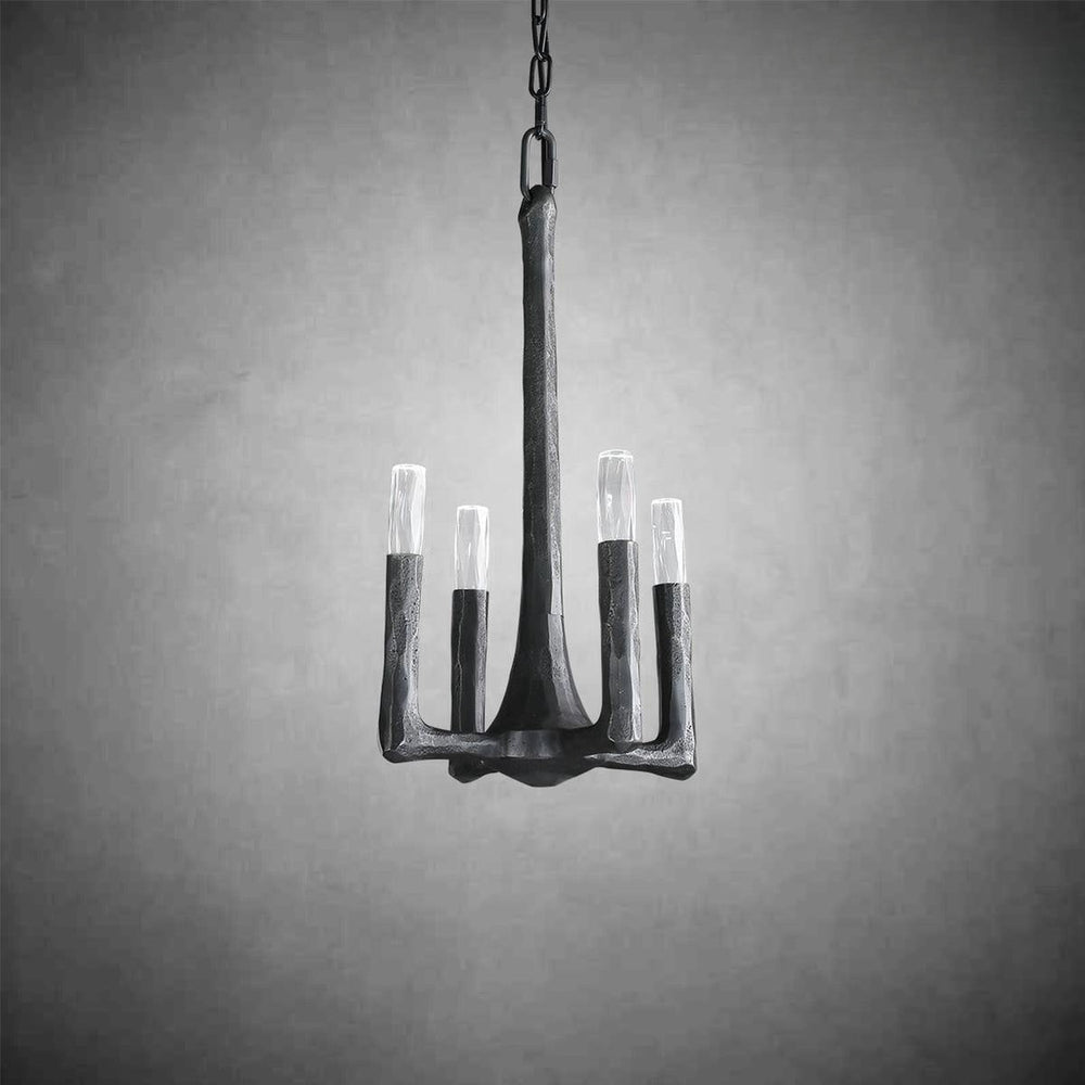 Artisan Forged Brass Pendant Light: Hand-Hammered Rustic Elegance for Modern Homes