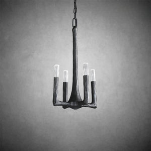 Artisan Forged Brass Pendant Light: Hand-Hammered Rustic Elegance for Modern Homes