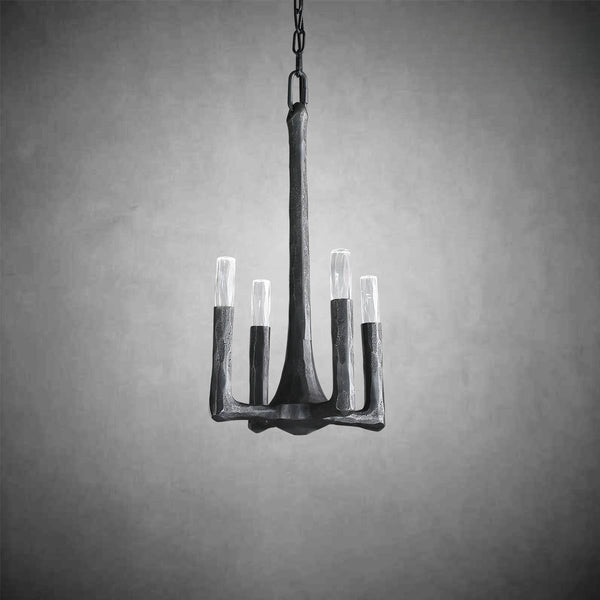 Artisan Forged Brass Pendant Light: Hand-Hammered Rustic Elegance for Modern Homes