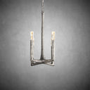 Artisan Forged Brass Pendant Light: Hand-Hammered Rustic Elegance for Modern Homes