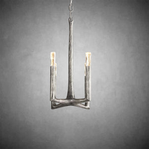 Artisan Forged Brass Pendant Light: Hand-Hammered Rustic Elegance for Modern Homes