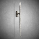 Elegant Forged Grand Sconce: Tall 36-Inch Modern Wall Light Fixture