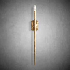 Elegant Forged Grand Sconce: Tall 36-Inch Modern Wall Light Fixture