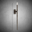 Elegant Forged Grand Sconce: Tall 36-Inch Modern Wall Light Fixture