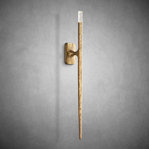 Elegant Forged Grand Sconce: Tall 36-Inch Modern Wall Light Fixture