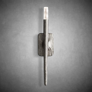 Elegant Forged Brass Bronze Pewter Wall Sconce - Modern LED Lighting