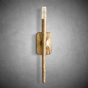 Elegant Forged Brass Bronze Pewter Wall Sconce - Modern LED Lighting
