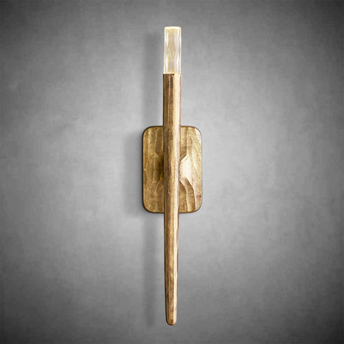 Elegant Forged Brass Bronze Pewter Wall Sconce - Modern LED Lighting
