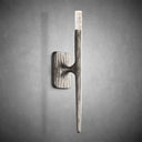 Elegant Forged Brass Bronze Pewter Wall Sconce - Modern LED Lighting