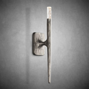 Elegant Forged Brass Bronze Pewter Wall Sconce - Modern LED Lighting