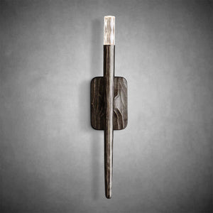 Elegant Forged Brass Bronze Pewter Wall Sconce - Modern LED Lighting