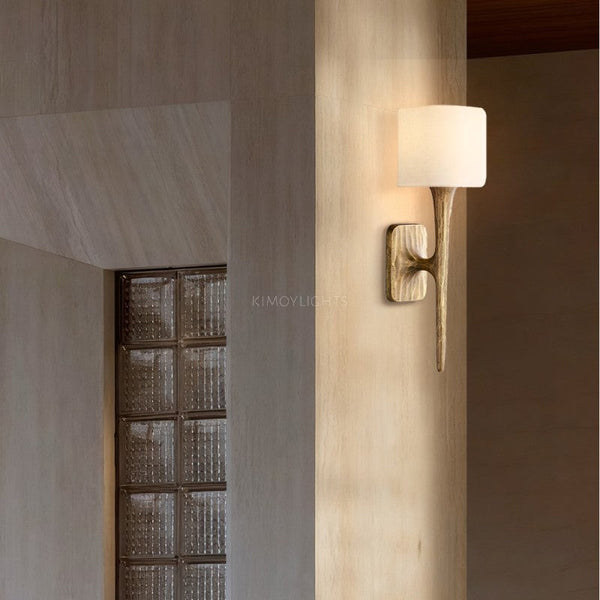 Thadeus Shaded Bedroom Wall Sconce