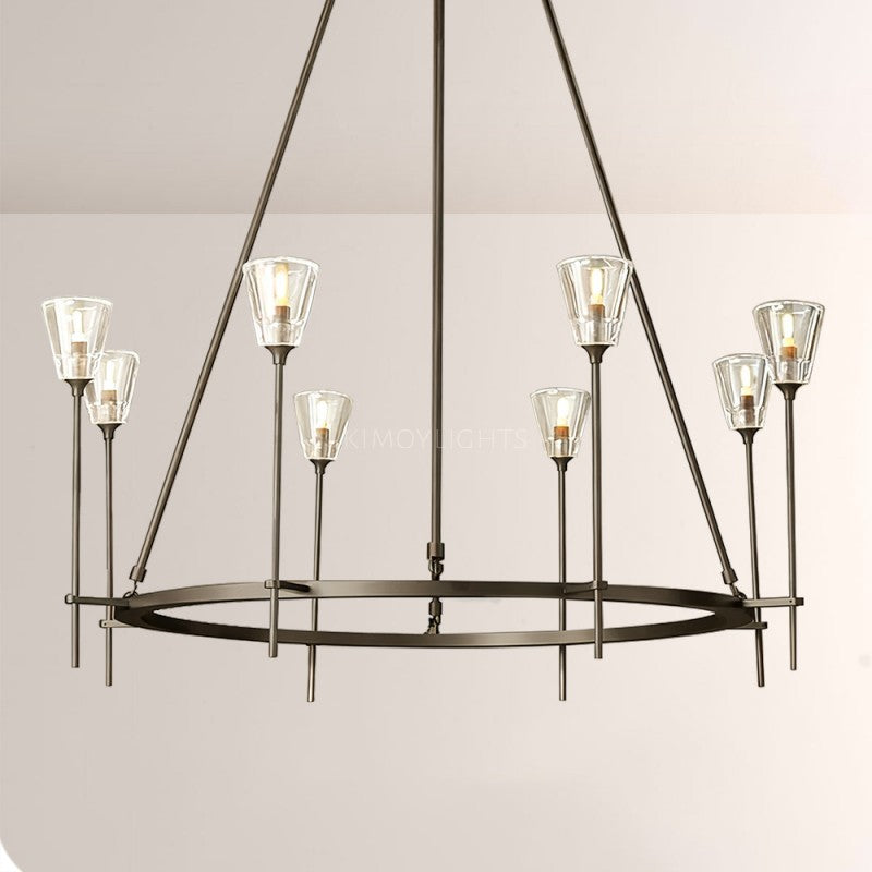Torcha Round Chandelier 46"