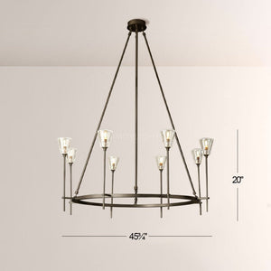 Torcha Round Chandelier 46"