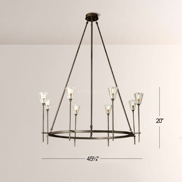 Torcha Round Chandelier 46"
