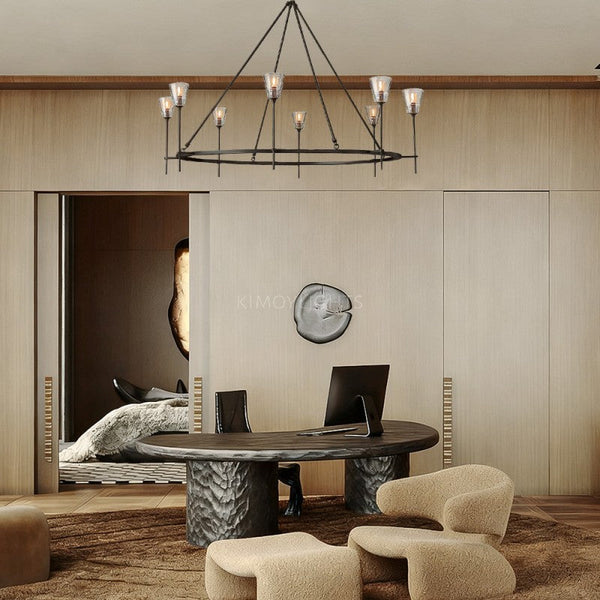 Torcha Round Chandelier 58"