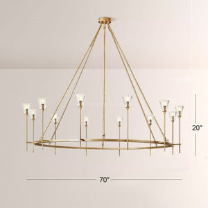 Torcha Round Chandelier 70"