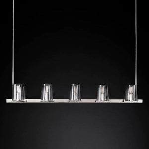 Pauille Glass Linear Chandelier 60"