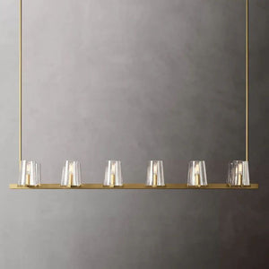 Pauille Glass Linear Chandelier 60"