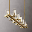 Pauille Glass Linear Chandelier 60"