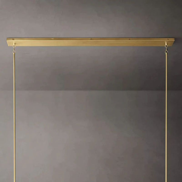 Pauille Glass Linear Chandelier 60"